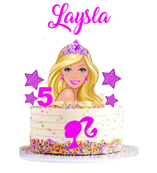 Topo de bolo Barbie