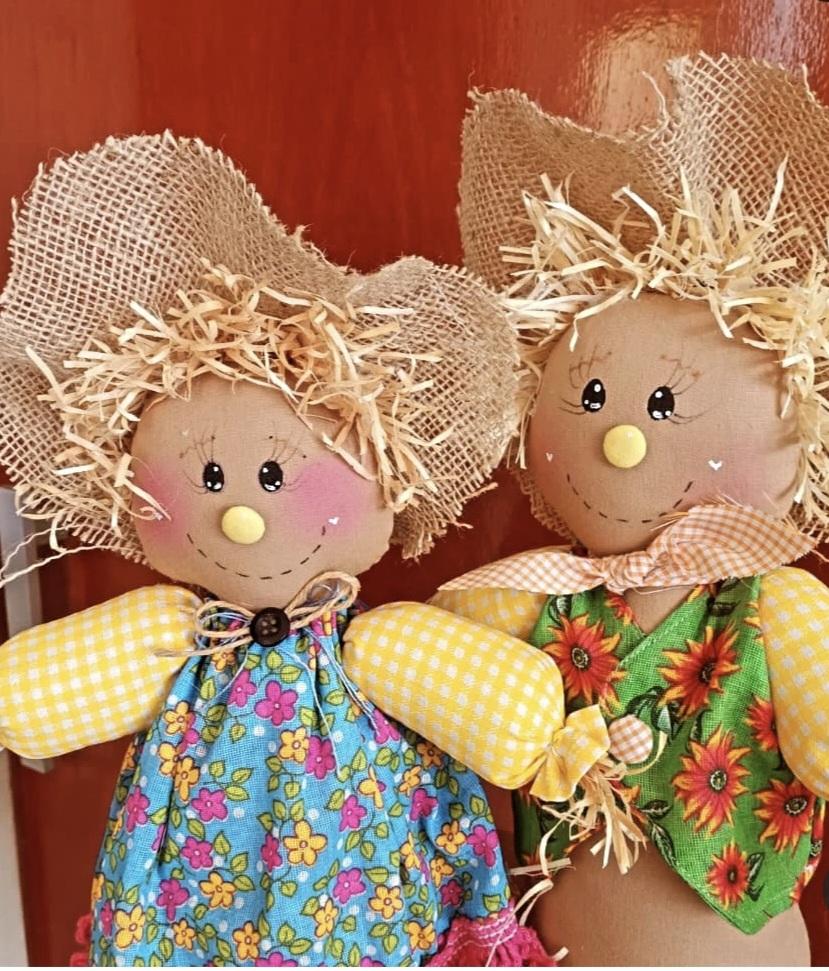 Casal de Espantalhos lindos para sua linda festa junina
