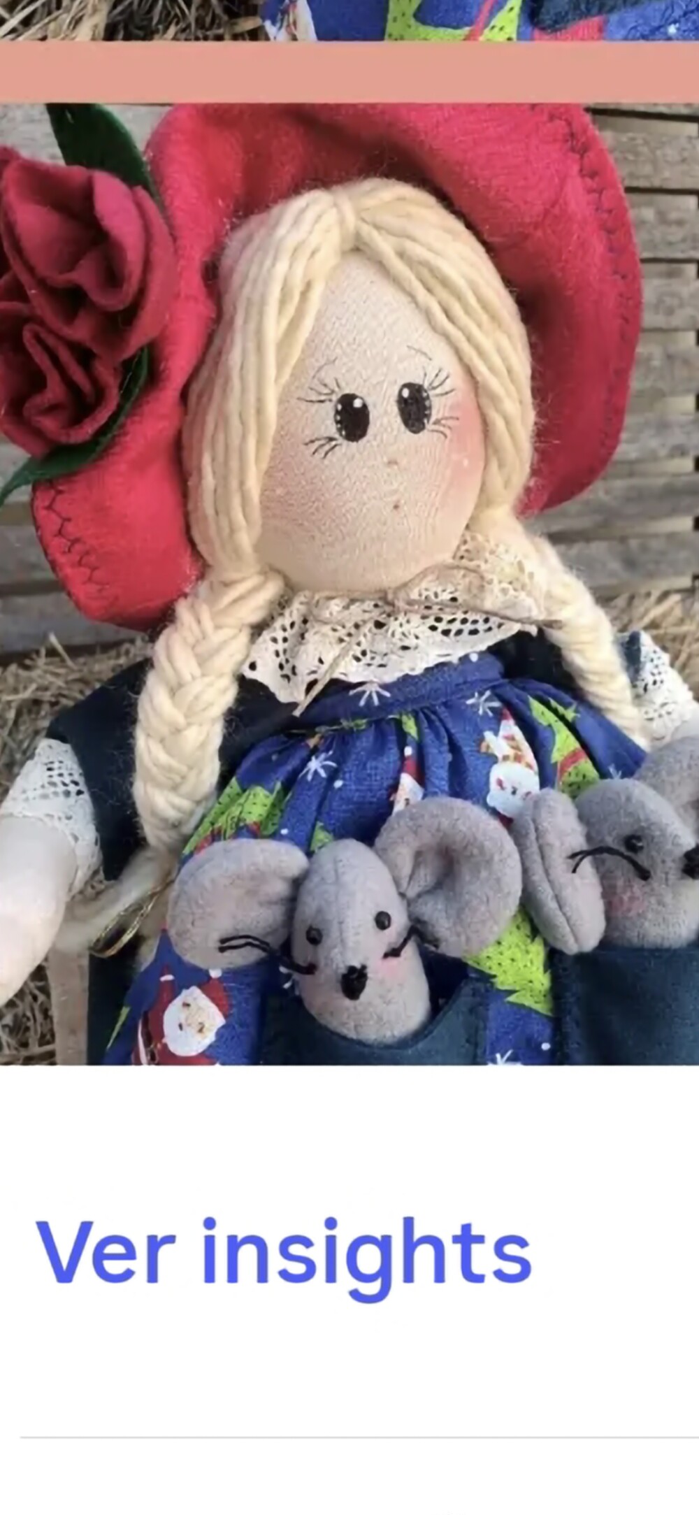 Mamãe Noel feita artesanalmente