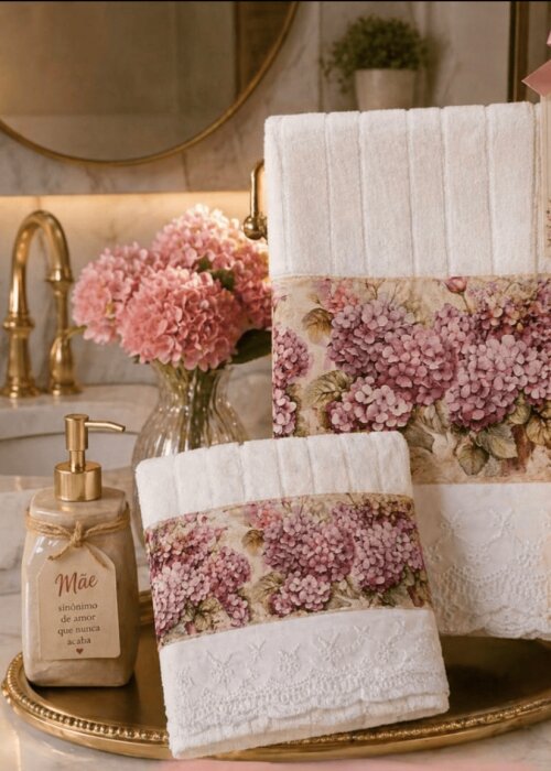Kit de toalhas de lavabo  e mãos