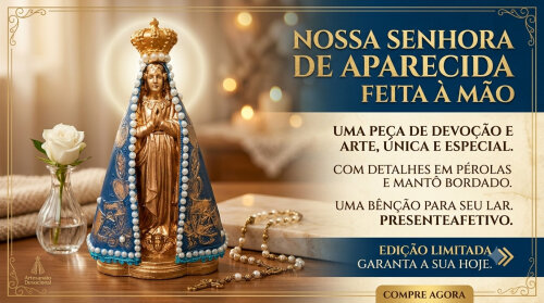 Imagem Nossa Senhora com Manto detalhado