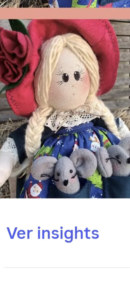 Mamãe Noel feita artesanalmente
