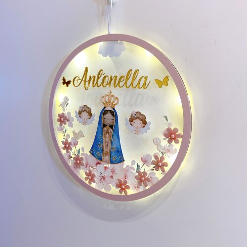 Porta Maternidade Led Nossa Senhora Acrílico