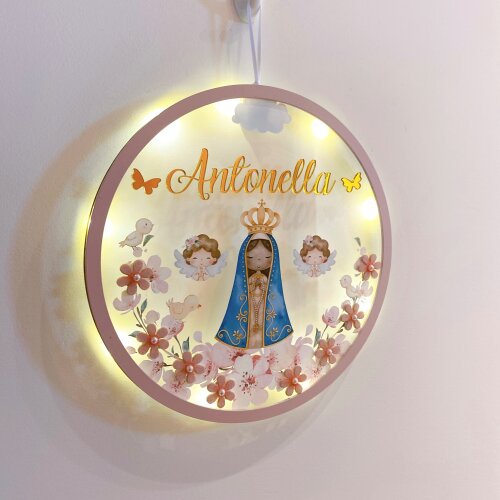 Porta Maternidade Led Nossa Senhora Acrílico