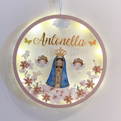 Porta Maternidade Led Nossa Senhora Acrílico