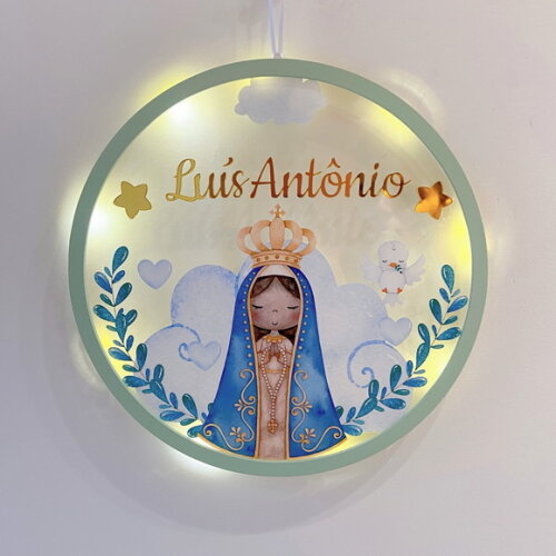 Porta Maternidade Led Nossa Senhora Acrílico - Cópia