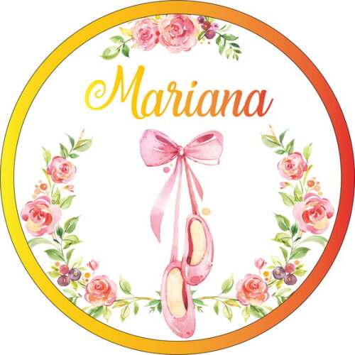 Porta Maternidade Bailarina Led Acrílico
