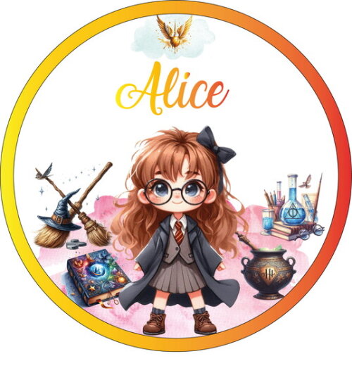 Porta Maternidade Hermione Acrílico e Espelho Led