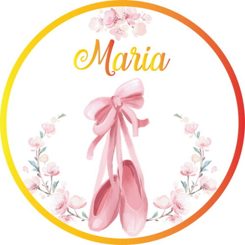 Porta Maternidade Led Bailarinas Acrílico Nome Espelho