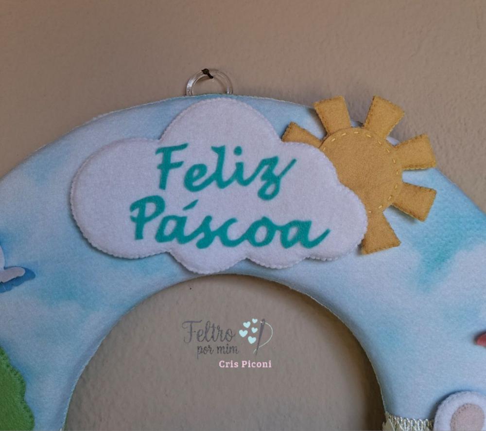 Guirlanda de pascoa em feltro