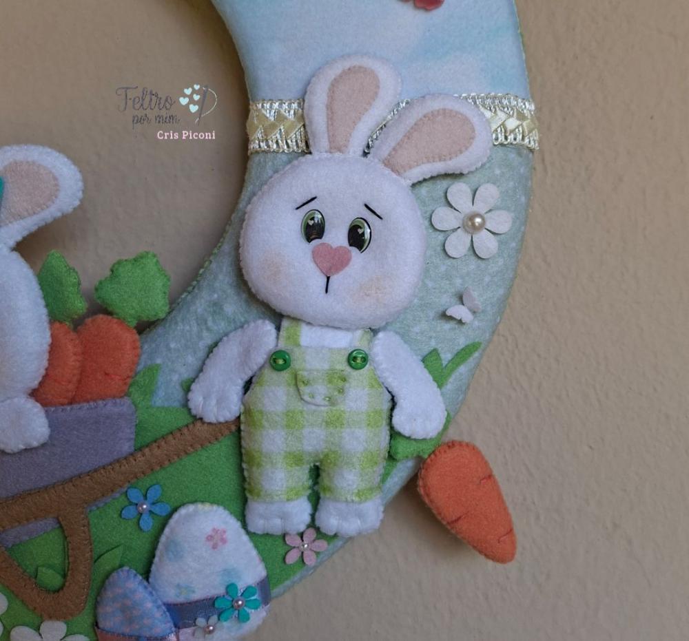 Guirlanda de pascoa em feltro