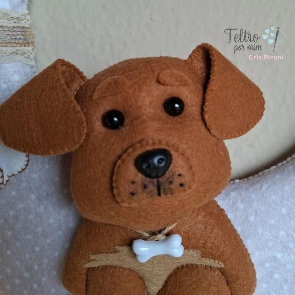 Guirlanda bem vindo pet Caramelo em feltro