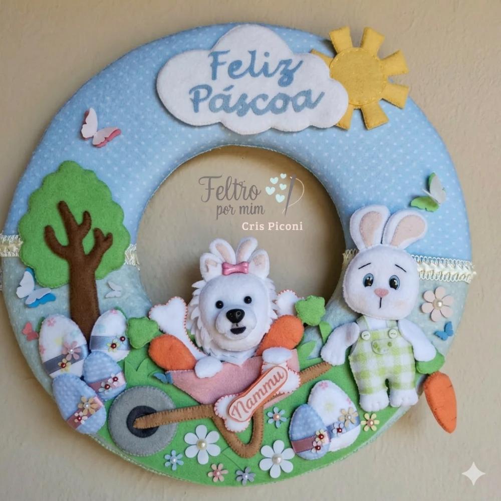 Guirlanda pet personalizada de pascoa