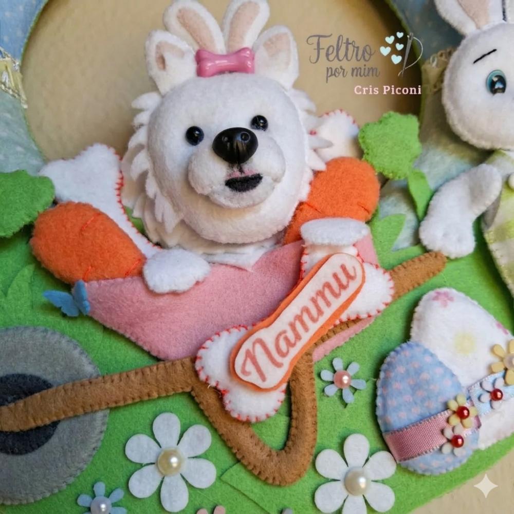 Guirlanda pet personalizada de pascoa