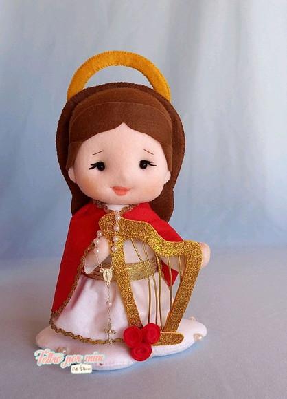 Santa Cecília em feltro