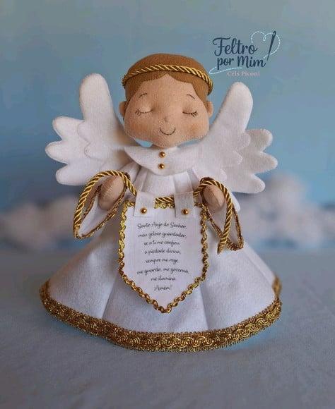 Anjo da Guarda em Feltro