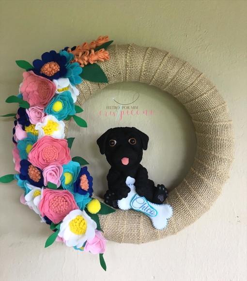 Guirlanda personalizada bem vindo flores e pet!