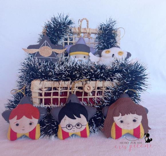 Pingentes para Árvore de Natal Harry Potter