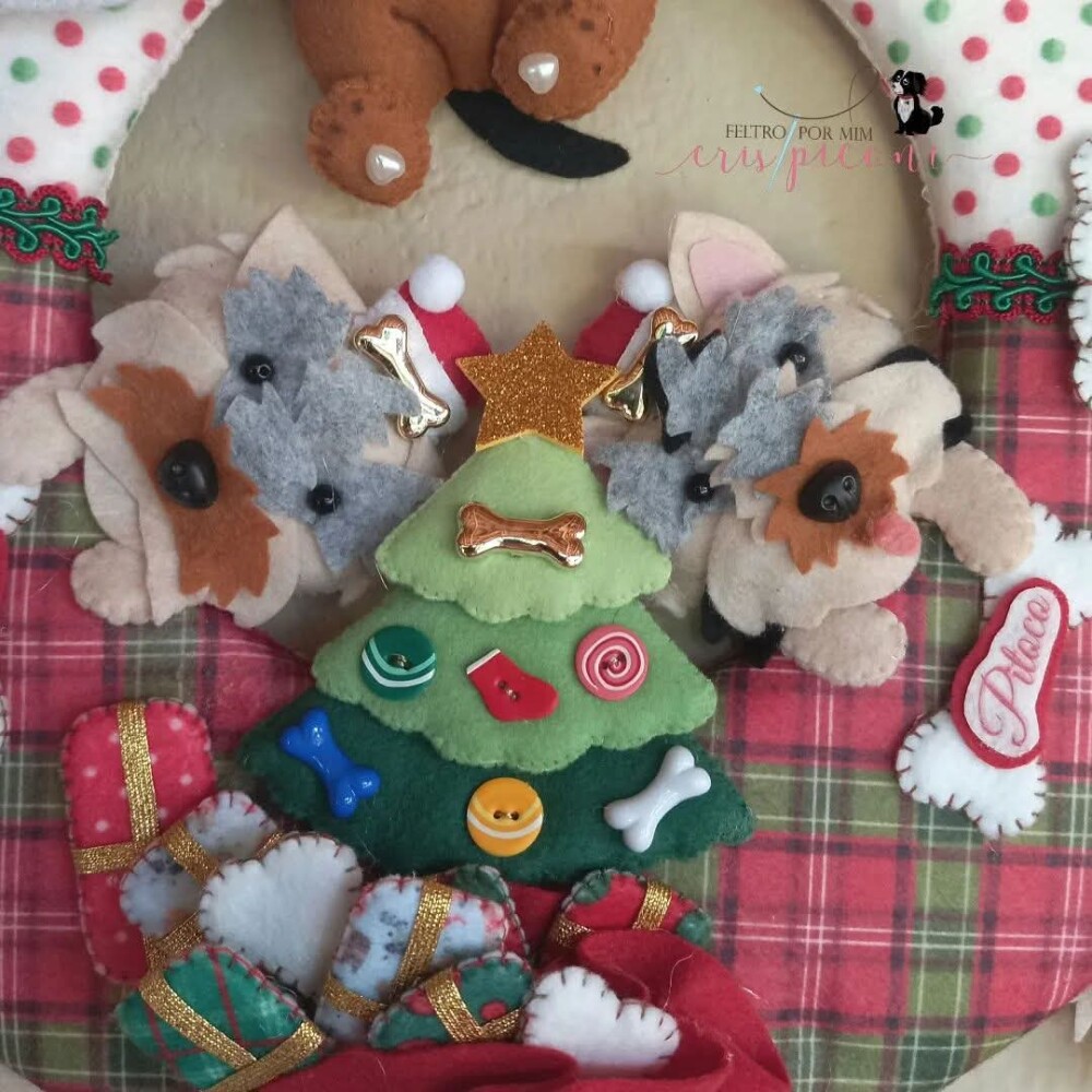 Guirlanda pet personalizada natalina