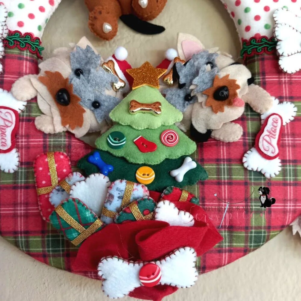 Guirlanda pet personalizada natalina