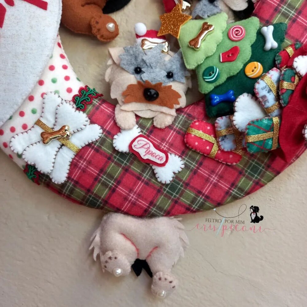 Guirlanda pet personalizada natalina