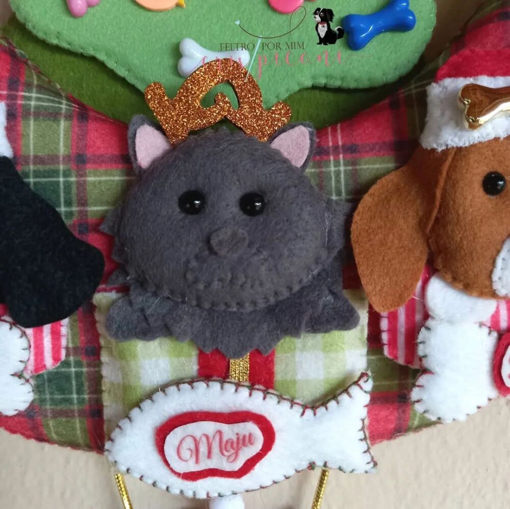 Guirlanda pet personalizada natalina