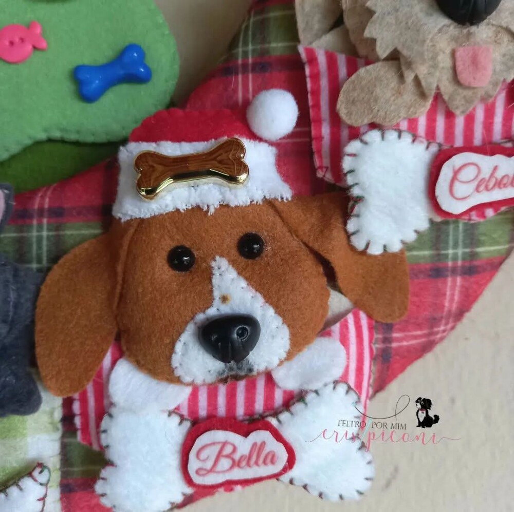 Guirlanda pet personalizada natalina