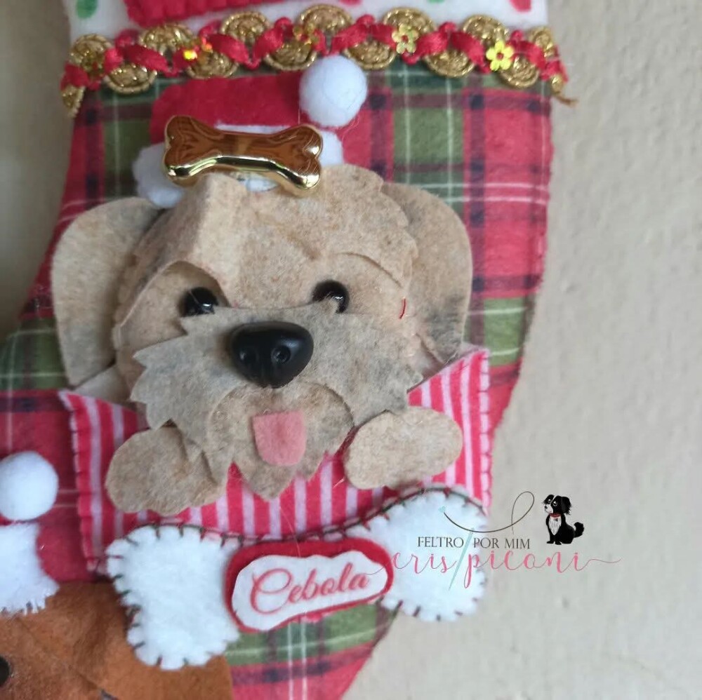 Guirlanda pet personalizada natalina