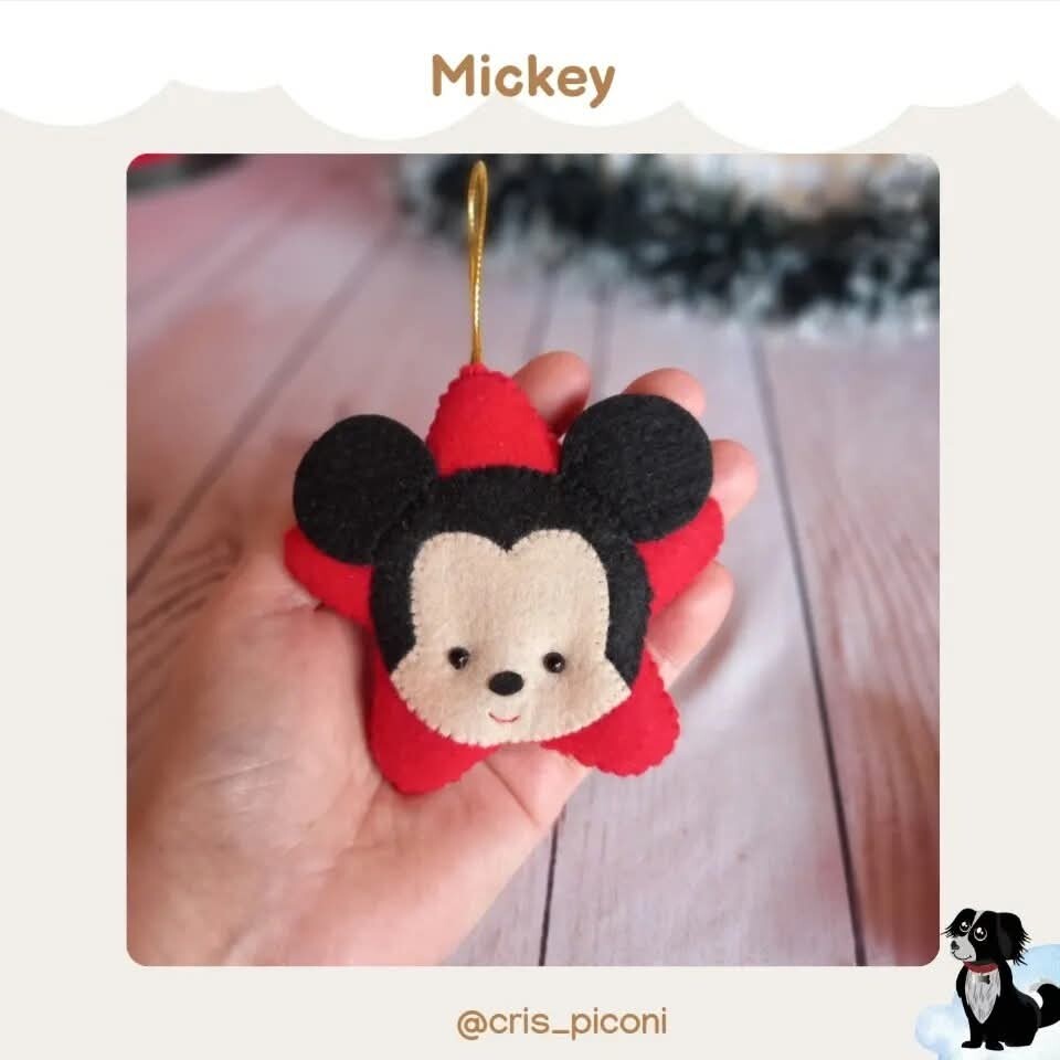 Estrelinhas natalinas turma mickey