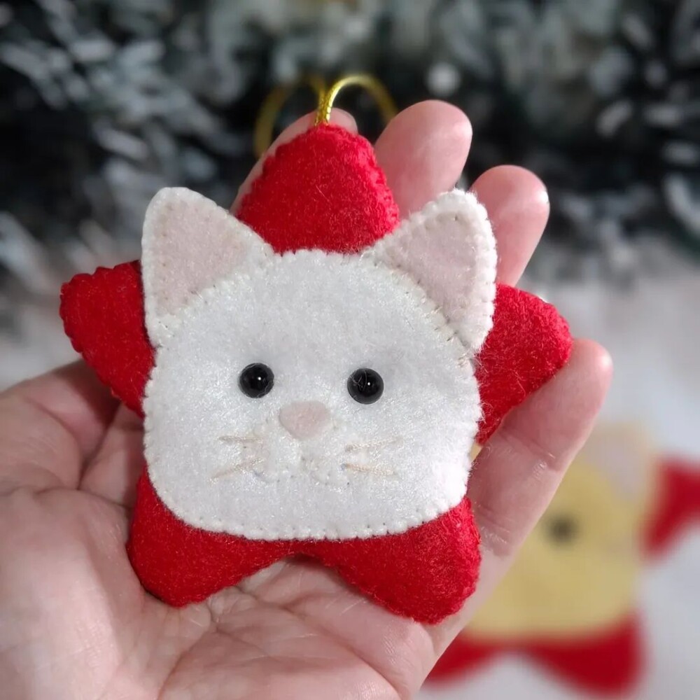 Estrelinhas natalinas gatinhos