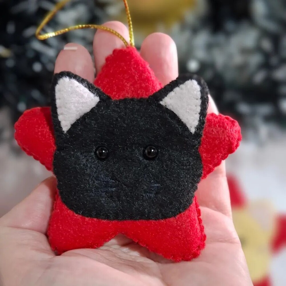 Estrelinhas natalinas gatinhos