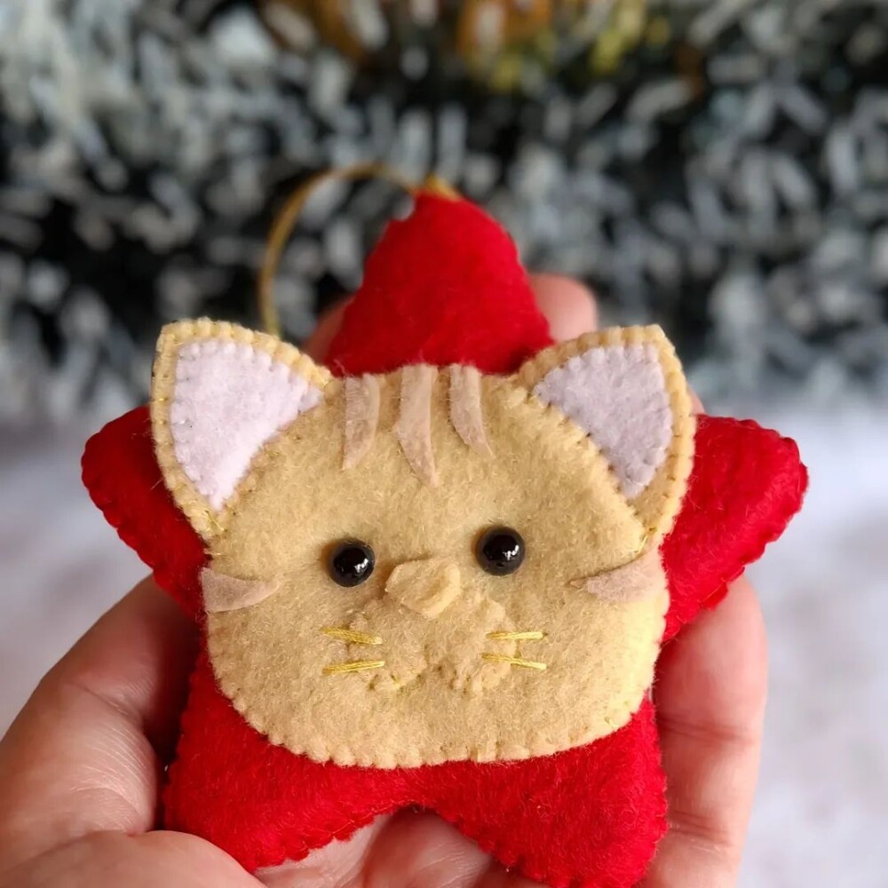 Estrelinhas natalinas gatinhos