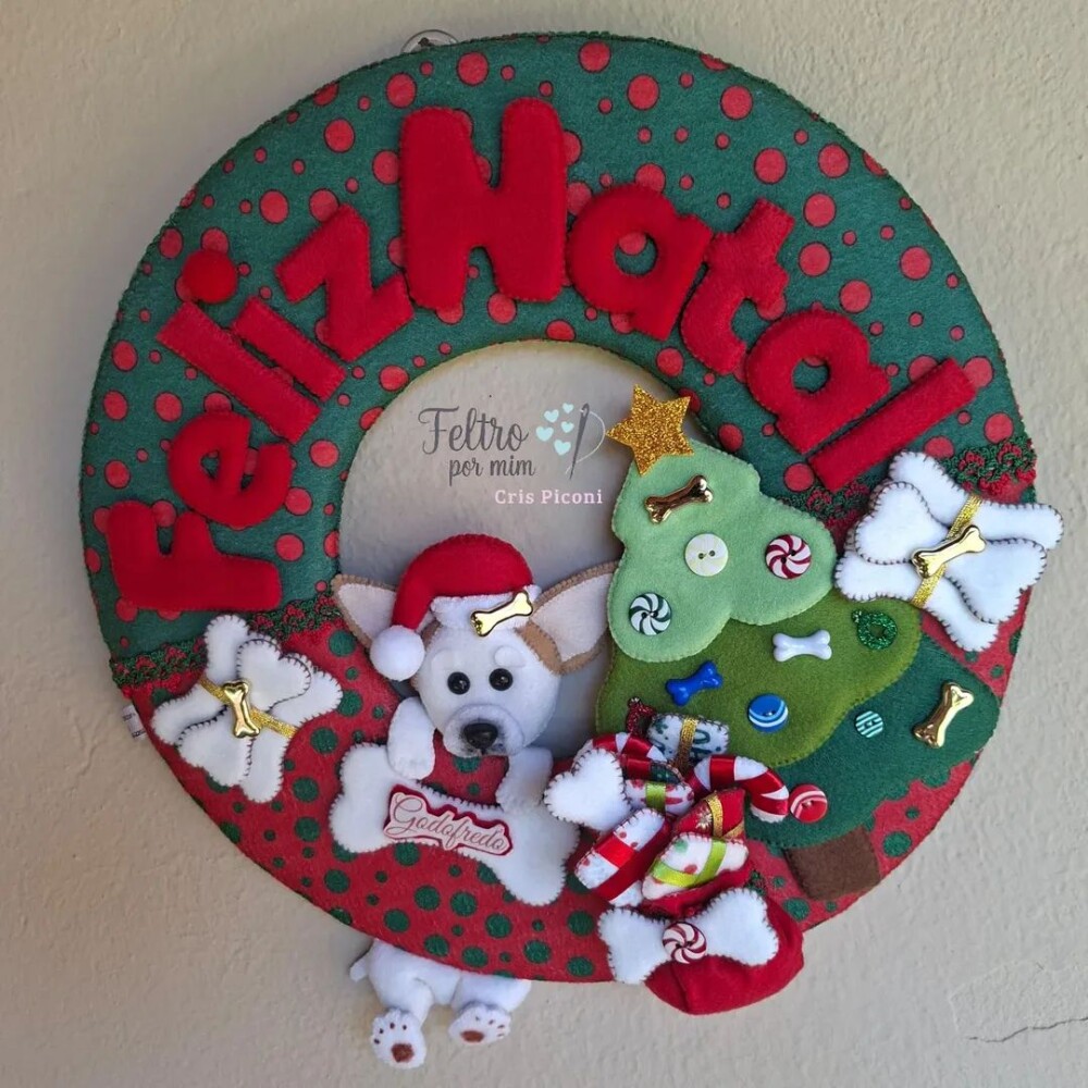 Guirlanda natalina pet personalizada