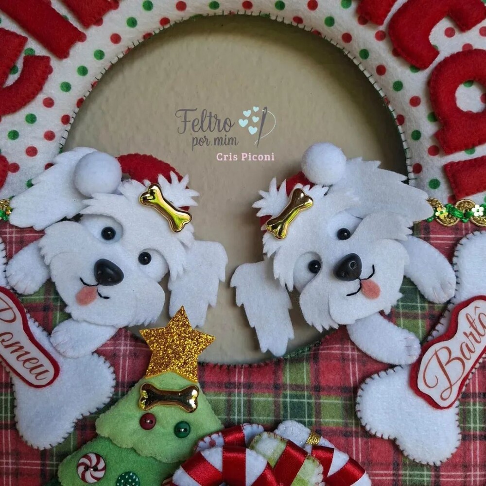 Guirlanda pet personalizada natalina