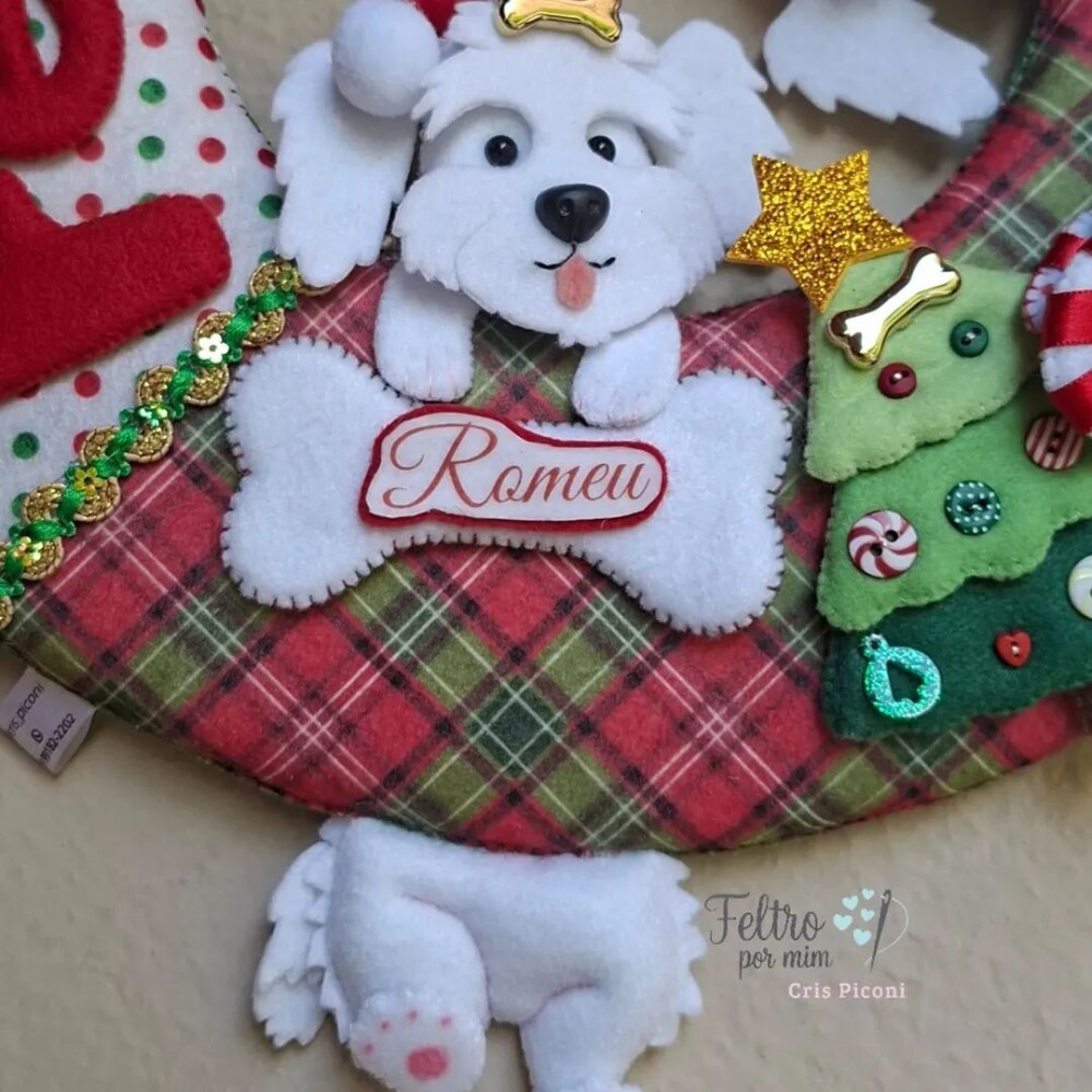 Guirlanda pet personalizada natalina