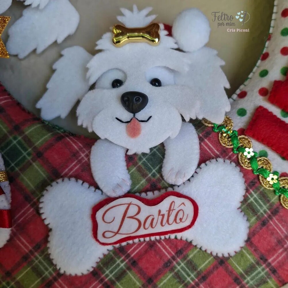 Guirlanda pet personalizada natalina