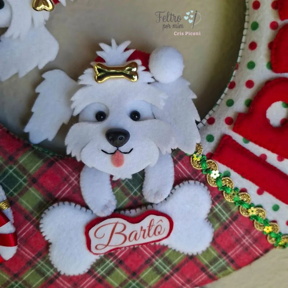 Guirlanda pet personalizada natalina