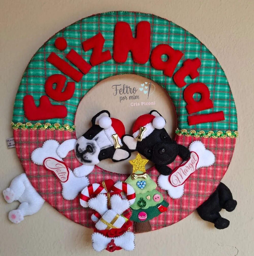 Guirlanda pet personalizada natalina