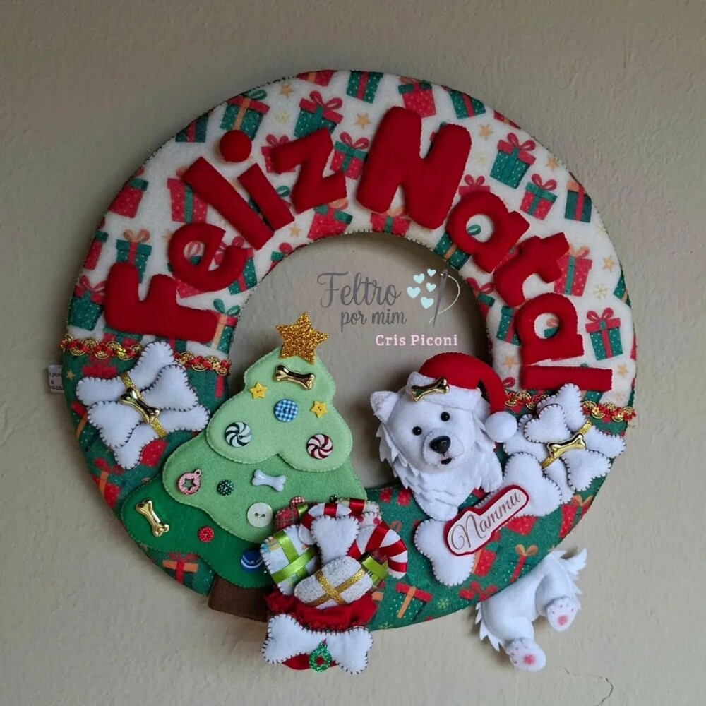 Guirlanda pet personalizada natalina