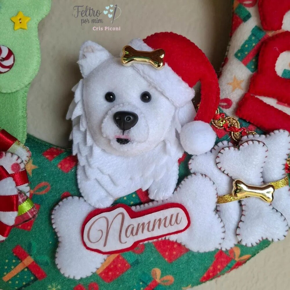 Guirlanda pet personalizada natalina
