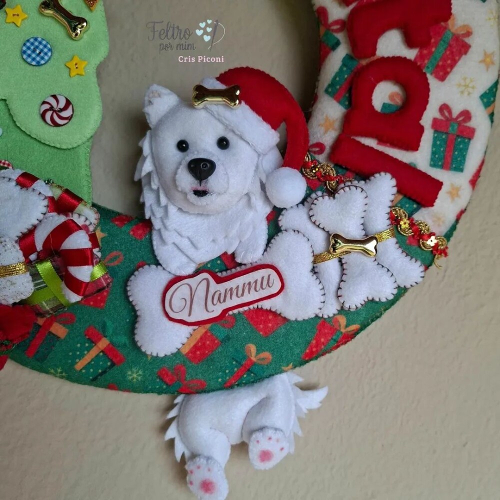 Guirlanda pet personalizada natalina