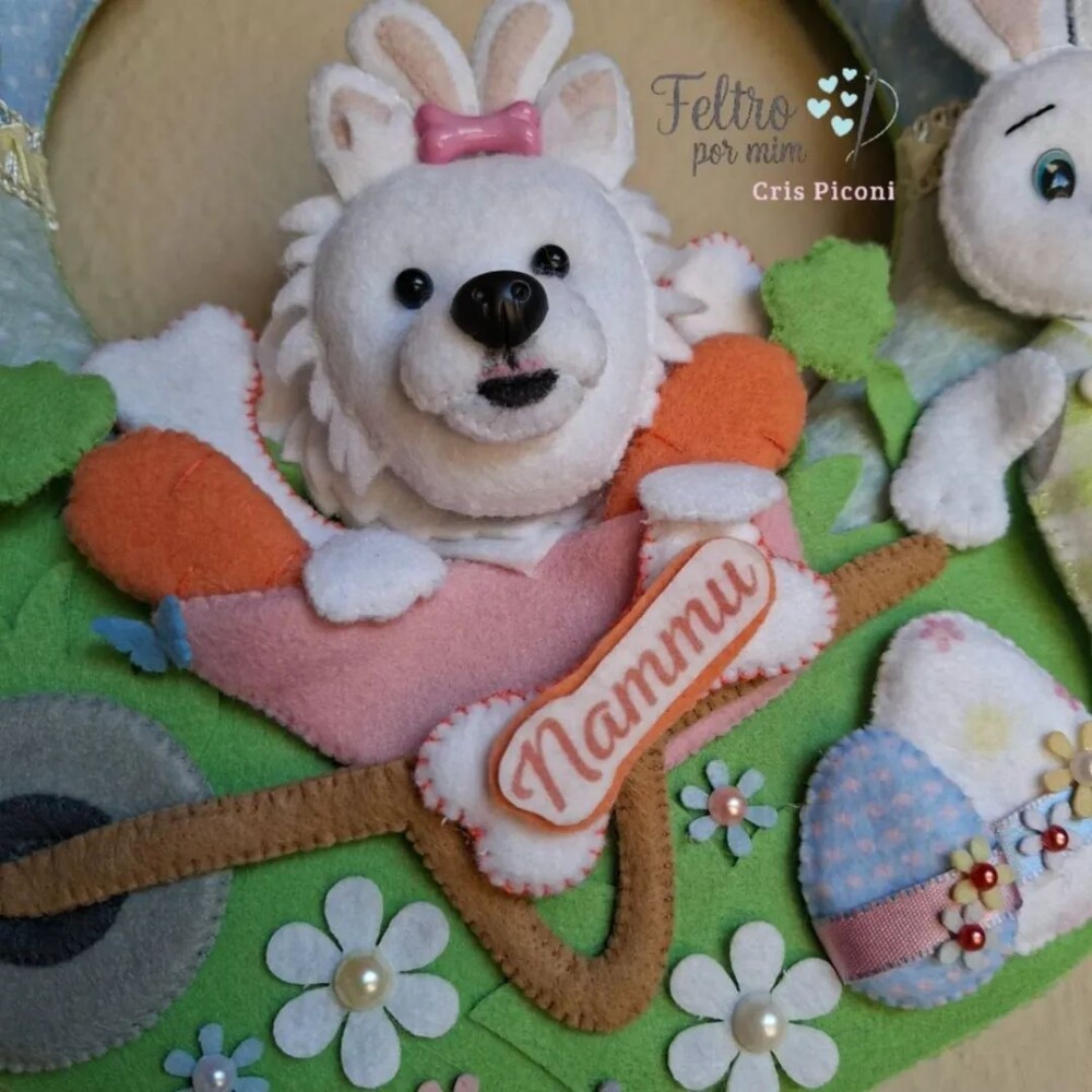 Guirlanda pet personalizada de Páscoa