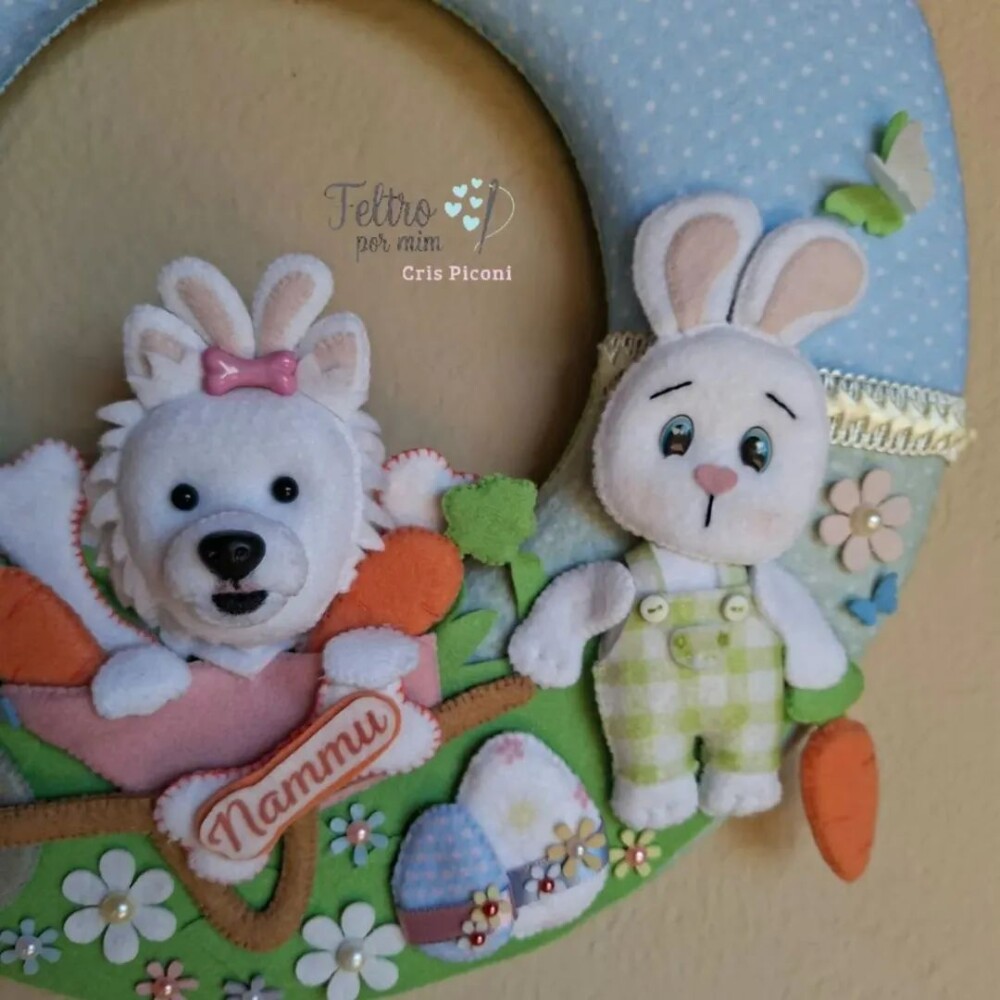 Guirlanda pet personalizada de Páscoa