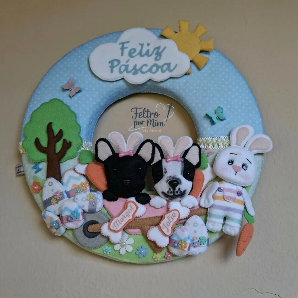 Guirlanda pet personalizada Páscoa
