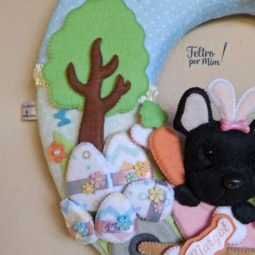 Guirlanda pet personalizada Páscoa