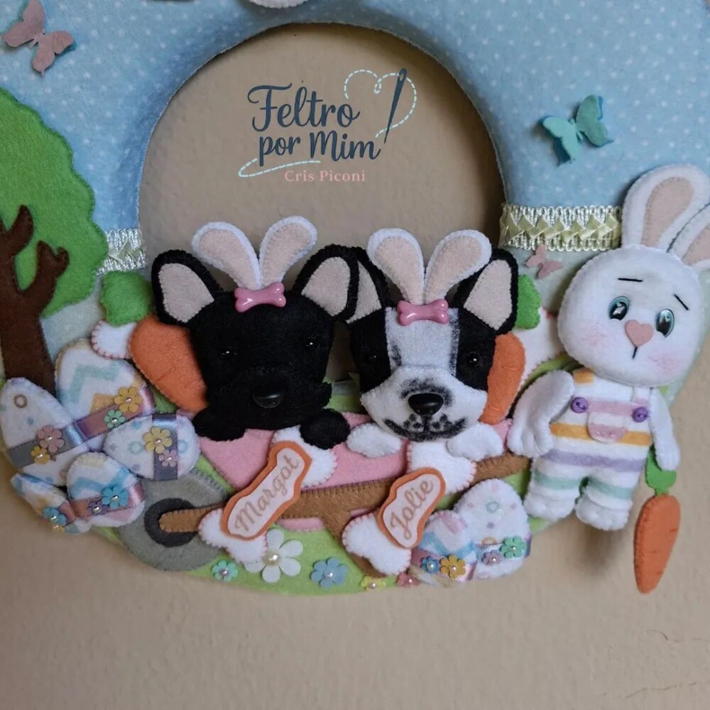 Guirlanda pet personalizada Páscoa