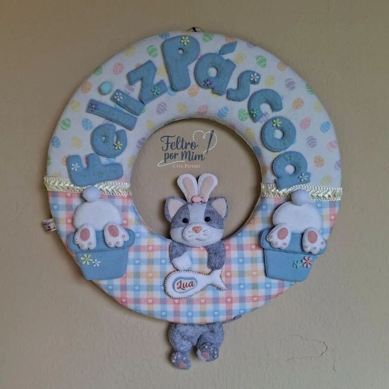 Guirlanda de pascoa pet personalizada