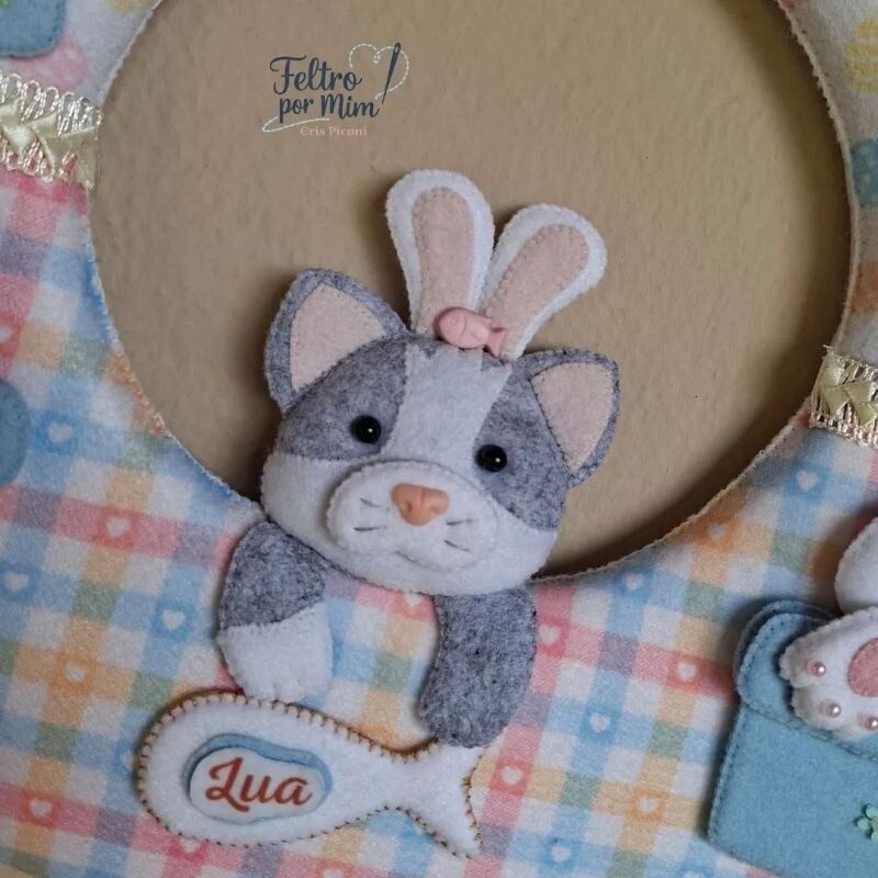 Guirlanda de pascoa pet personalizada