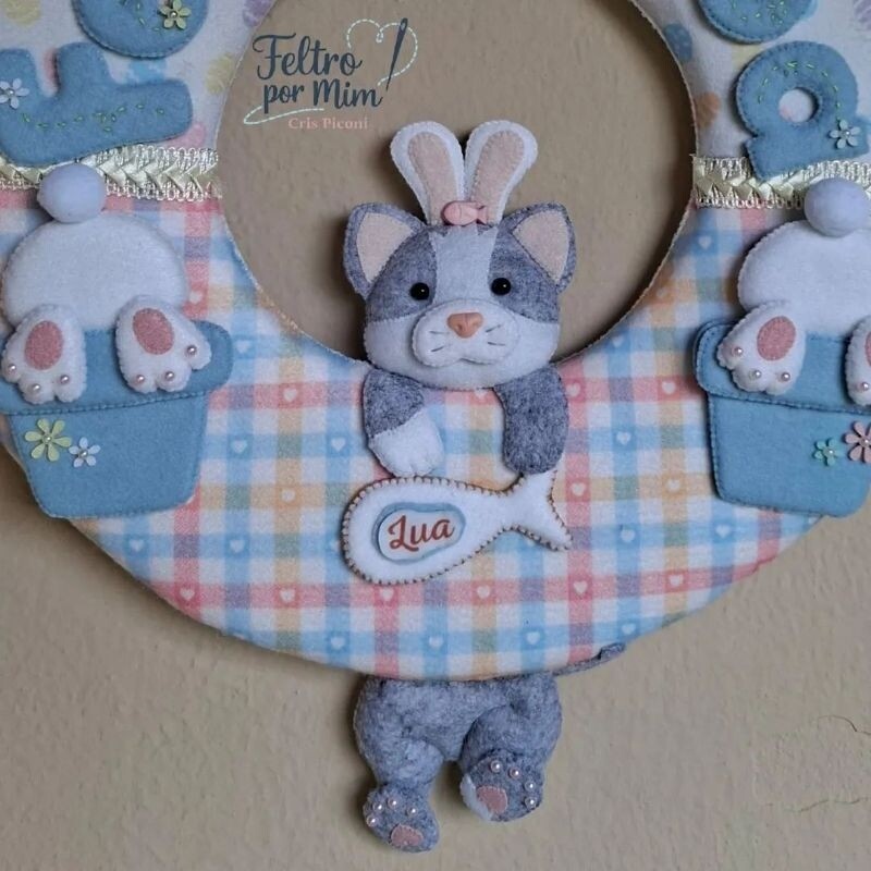 Guirlanda de pascoa pet personalizada