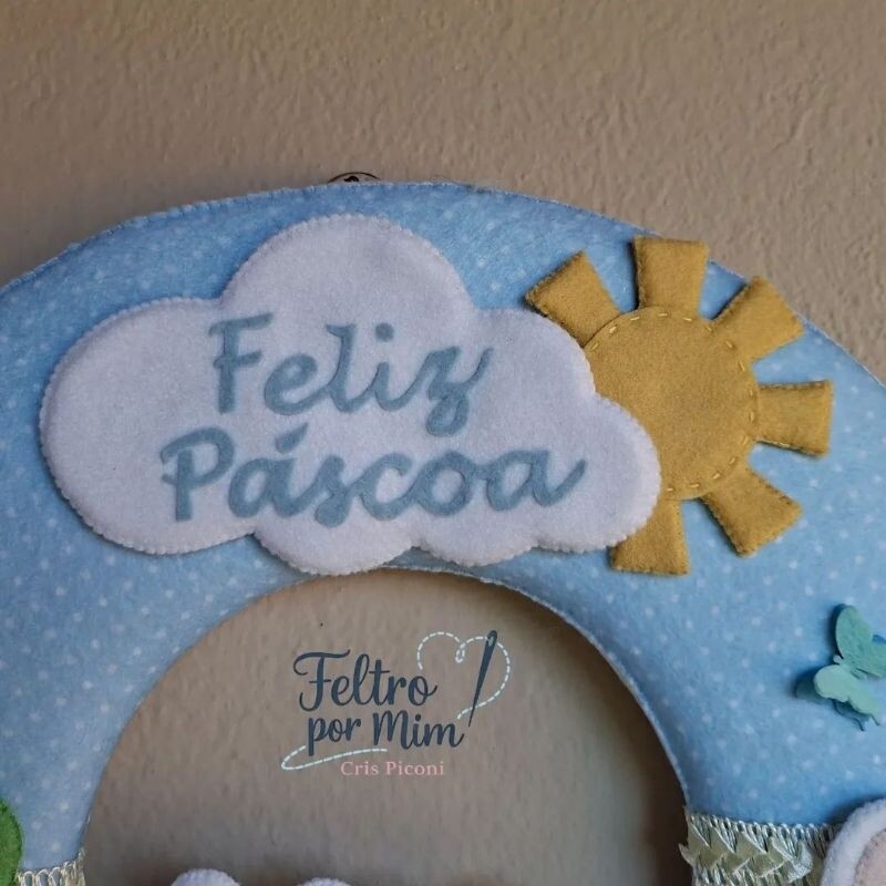 Guirlanda de Páscoa pet personalizada